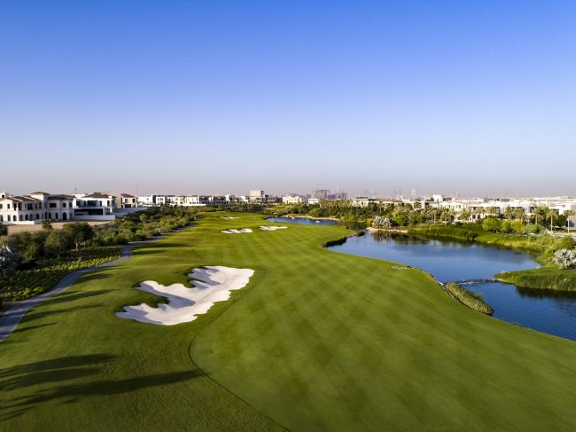 dubai-hills-golf-club-greens-drone